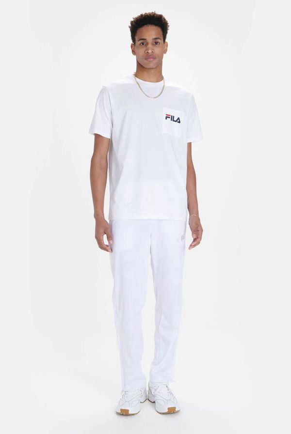 Fila Curtis Pocket Men's T-Shirts - White,NZ 198-49362